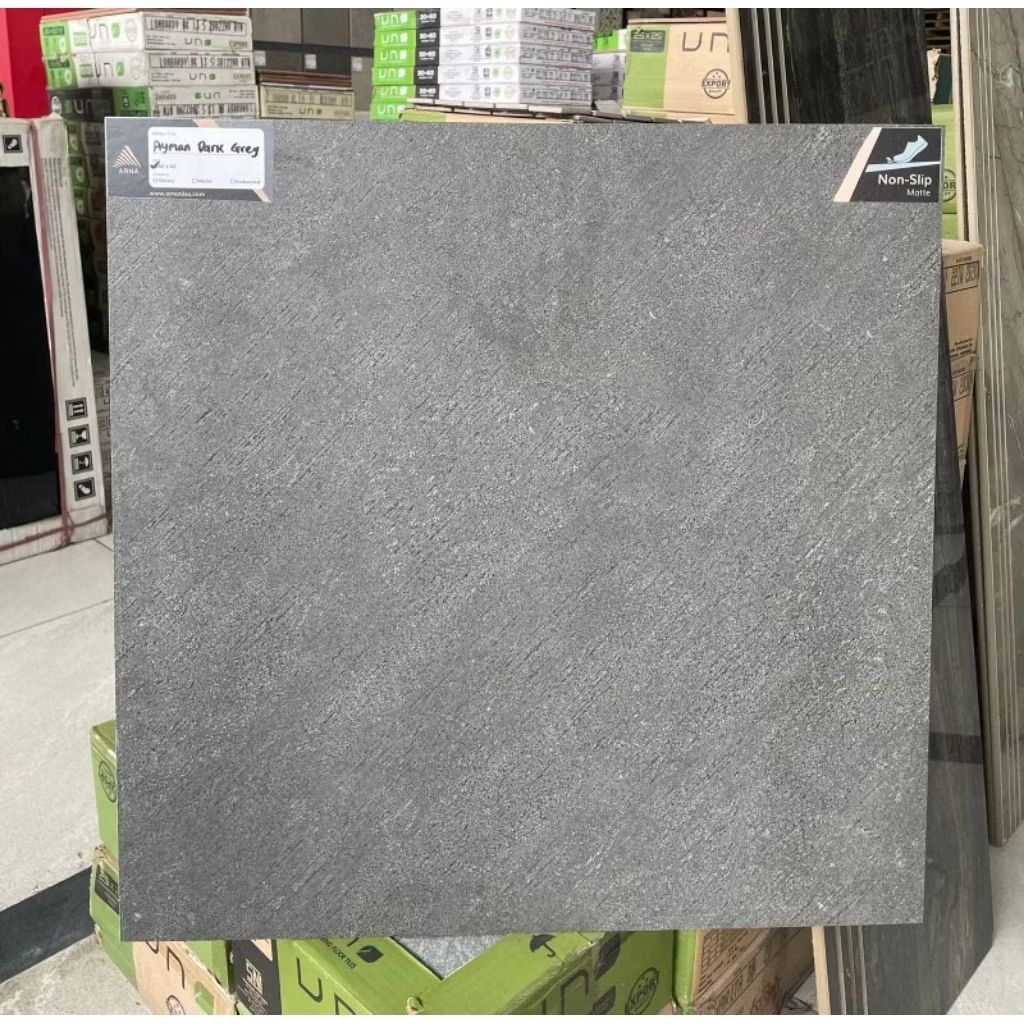 Granit Lantai 60x60 Ayman Dark Grey || arna