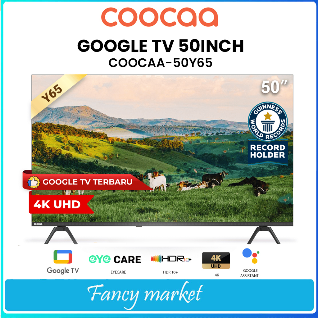 COOCAA TV 50 inch GOOGLE TV-Smart TV-4K UHD-Dolby Audio (Coocaa 50Y65)
