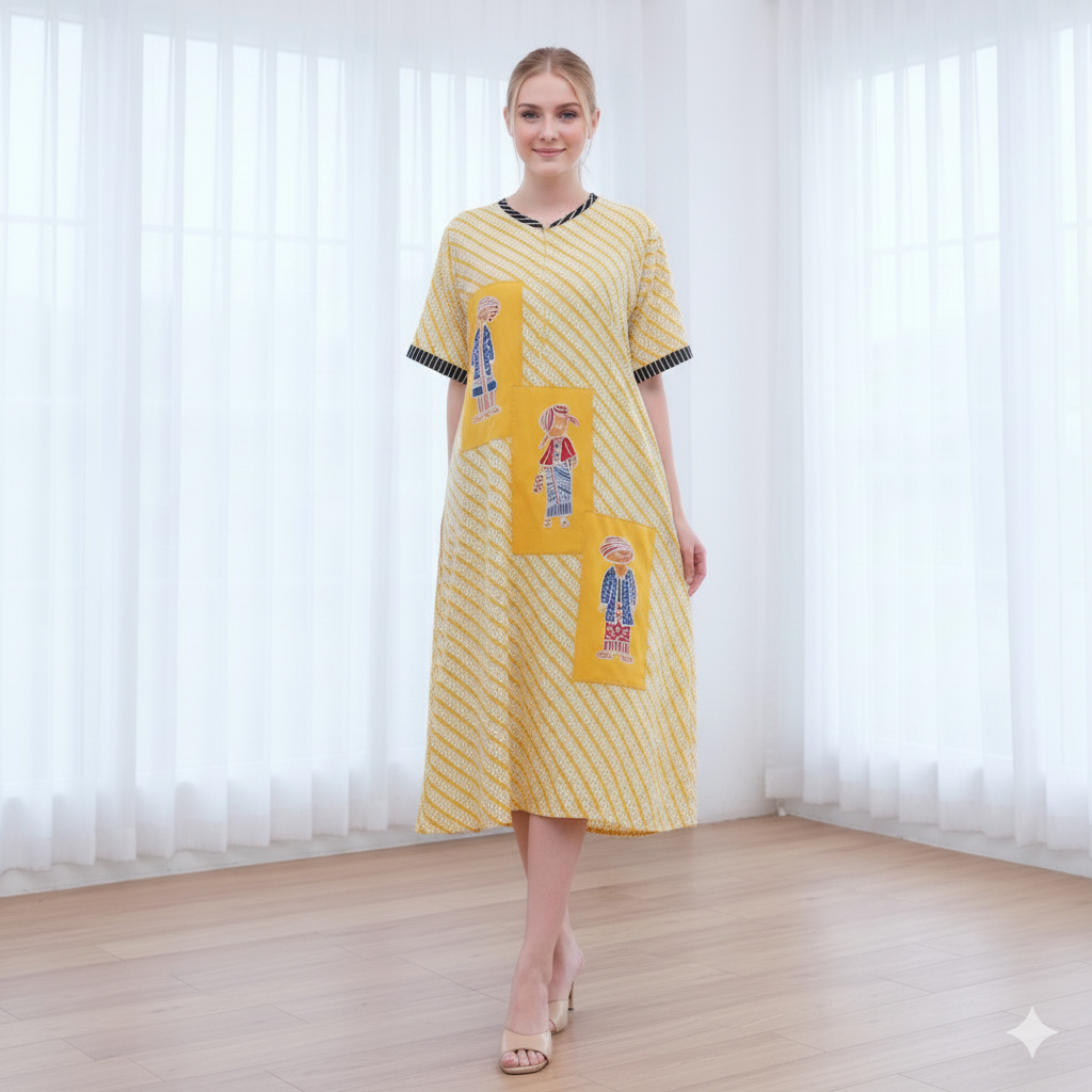 (Jessa) baju tidur daster payung Lyodra busui rayon premium motif Parang klitik 3 Tejo bersaudara Cl