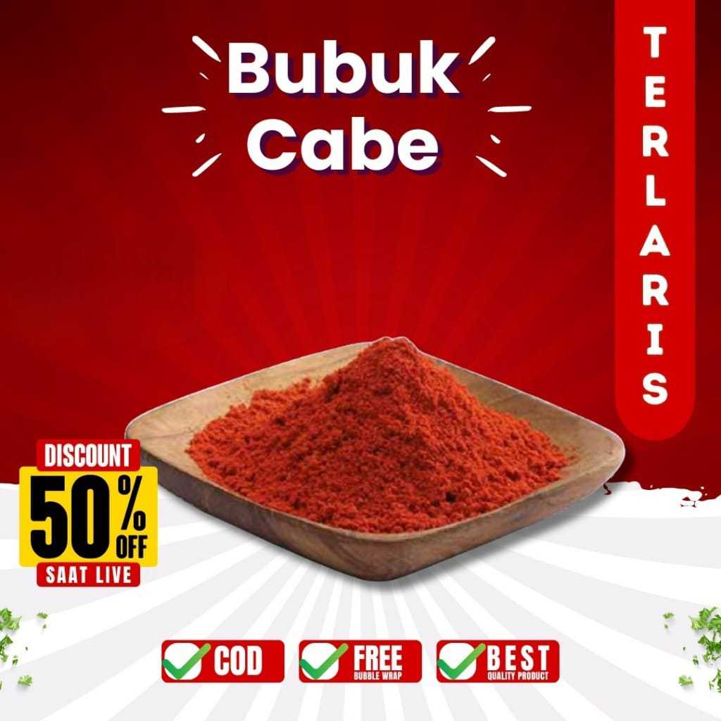 BUBUK CABE 250 Gr CABE KERING TERMURAH CABE BUBUK KASAR LEVEL 15 MAKANAN KOREA PEDAS KASAR PEDAS