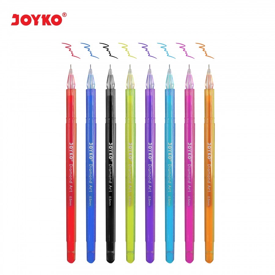 JOYKO Color Gel Pen 10 dan 8 Warna Bulpen Gel Warna Joyko 1 Set