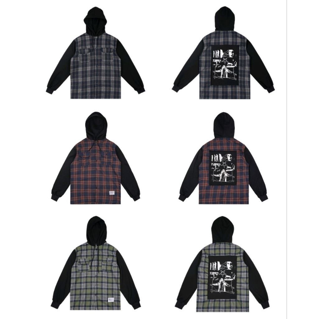 flanel hoodie mrjn