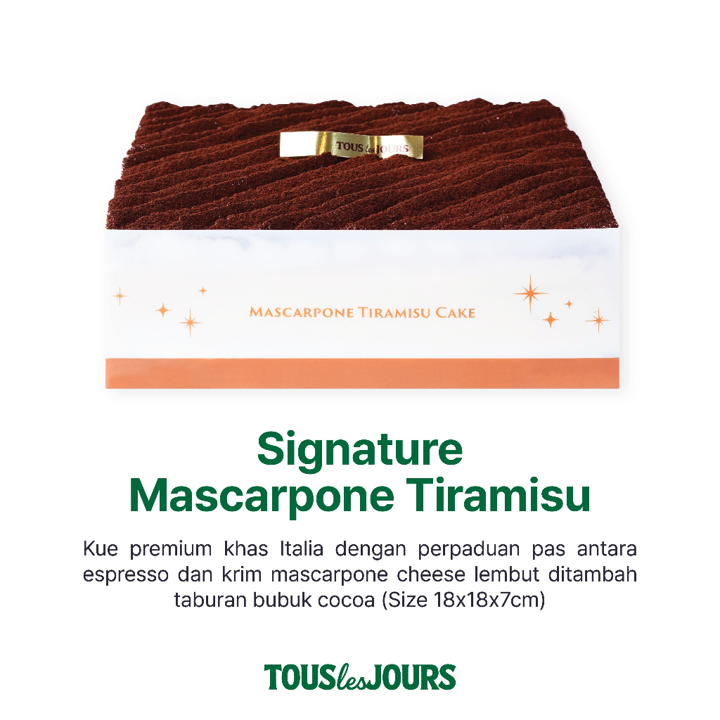 TOUS les JOURS - Signature Mascarpone Tiramisu Cake