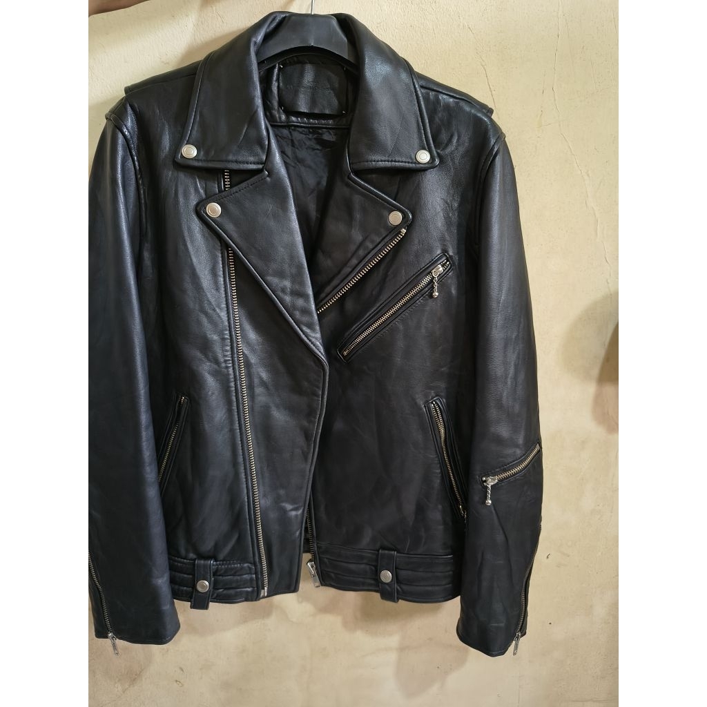 Leather jacket Jaket kulit ramones kulit domba Vivastudio mulus