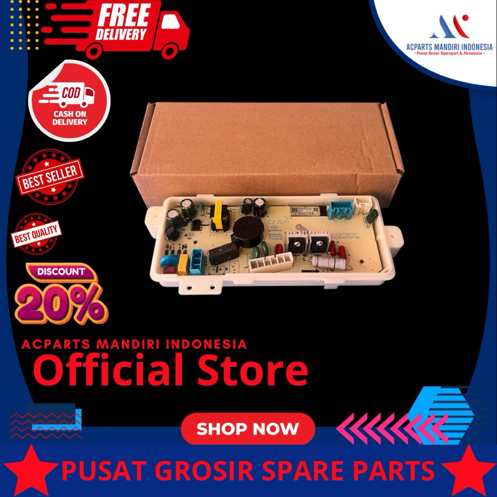 BEKO BTU9008 ( Aqua Sonic + ) 9kg, Modul pcb mesin cuci beko Top Loading