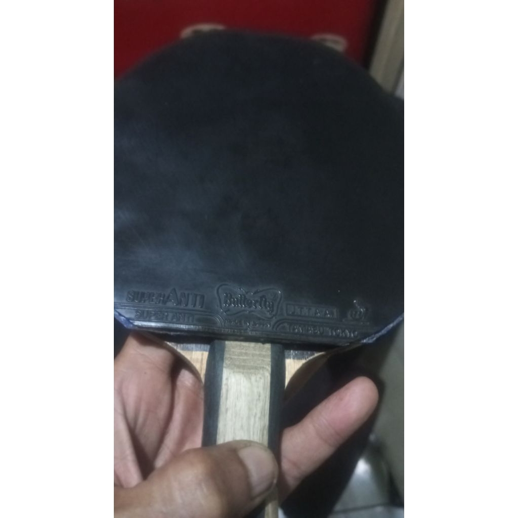 karet tenis meja anti, butterfly setup spon DMS redam
