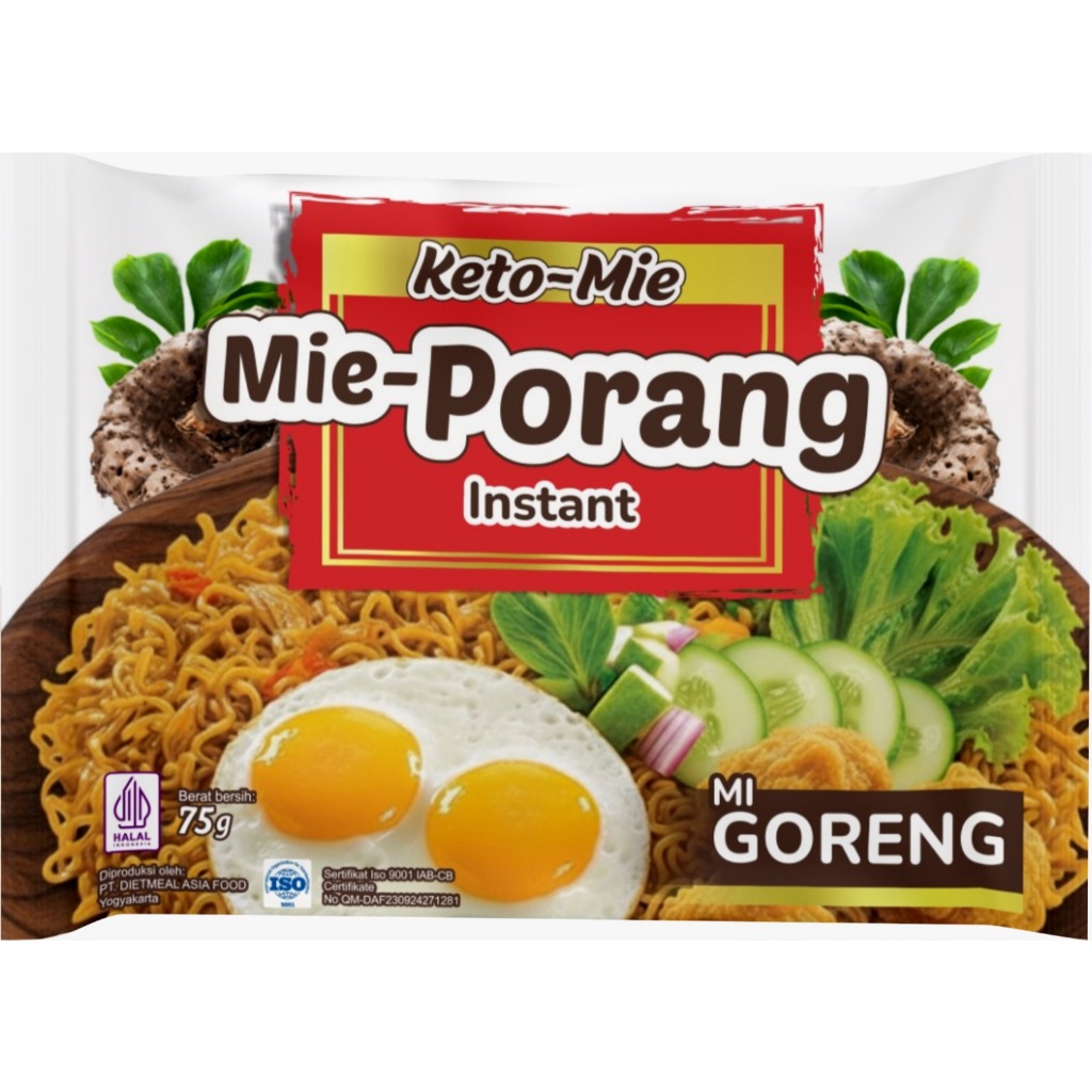 mie PORANG shirataki GORENG KETO-MIE