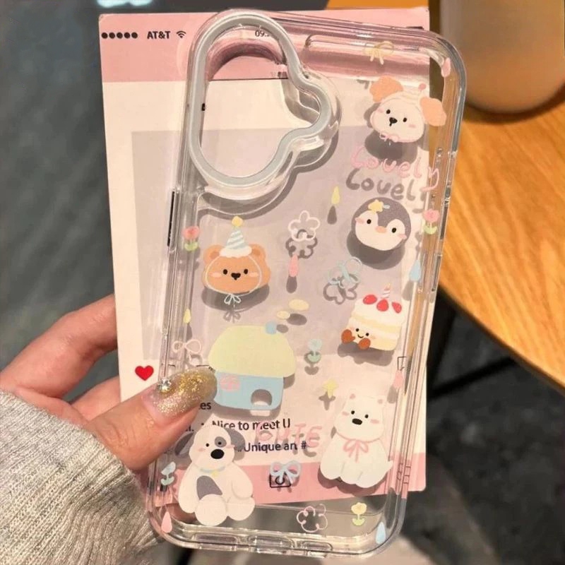 Casing Lucu motif kartun Clear Case Oppo Reno 6 4G 6 PRO  6 5G 7 5G 8 5G RENO 11 5G B080