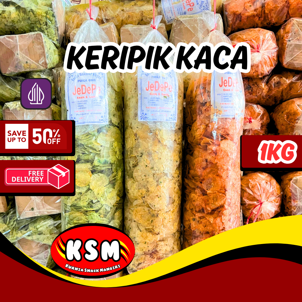 BAL - KRIPCA / KERIPIK KACA / KRIPIK KACA / KERIPIK BELING GROSIR KSM 1.000Gr (1Kg)