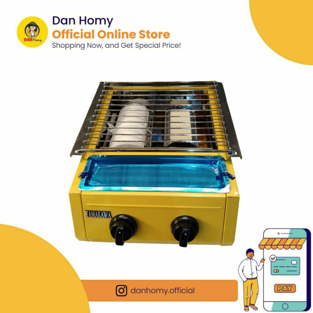 Kompor panggang 2 tungku yamakawa