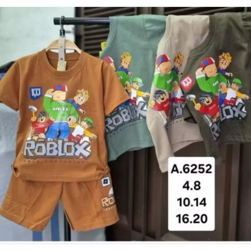Stelan lengkong anak laki-laki umur 2-10 tahun//Stelan anak bordir // Atas bawah bahan adem