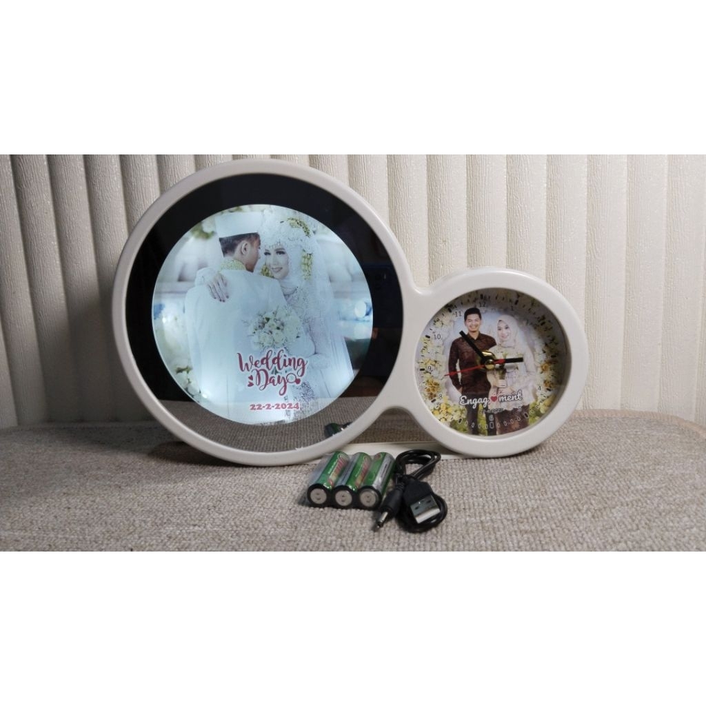 Magic Mirror Voraca Cermin Custom Kaca Rias Hias Furniture Bingkai Foto Jam Cermin Mirror Clock Hadi