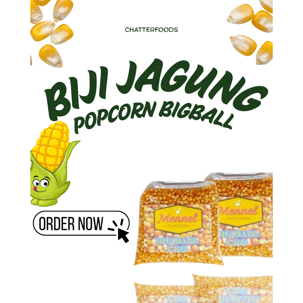 Biji Jagung USA 1kg / Mennel Popcorn Big Ball Mushroom / Biji Popcorn