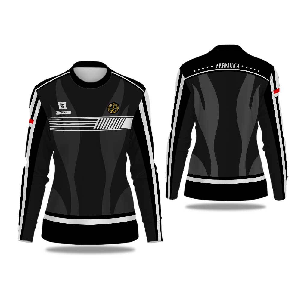 Kaos Pramuka Lengan Panjang- Pendek / Baju Pramuka Pembina / Kaos Jersey Seragam Pramuka Wanita