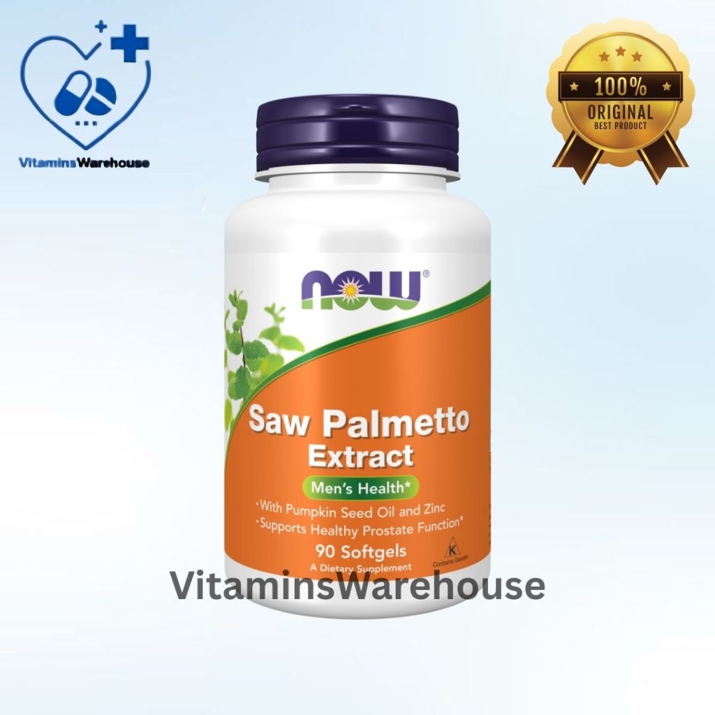 now foods saw palmetto extract 90 softgels ~ original
