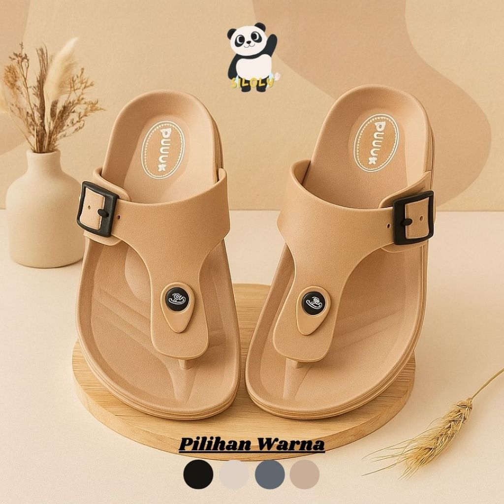 SILOLY (Size 36-44) VARO Dulux 213 Sandal Anak Karet Jepit Sandal Wanita Sandal Pria Polos