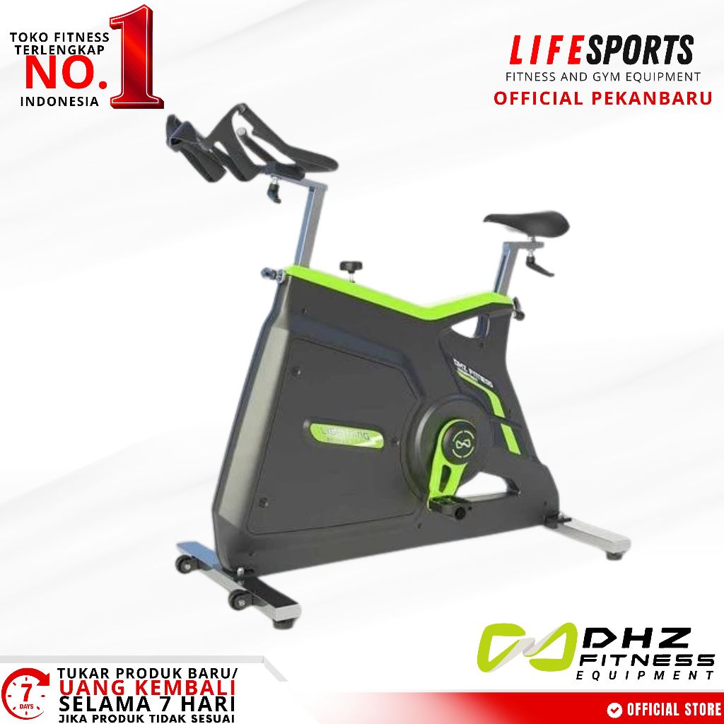 LIFESPORTS - Alat Gym Premium Dhz Spinning Bike X 959 Static Bike Sepeda Statis Indoor