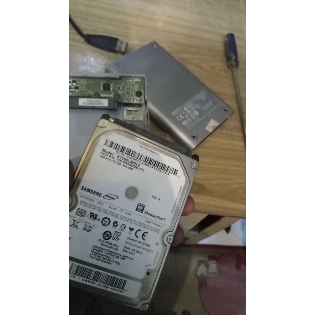 hardisk 500gb bekas ps3 int/ext mrek samsung