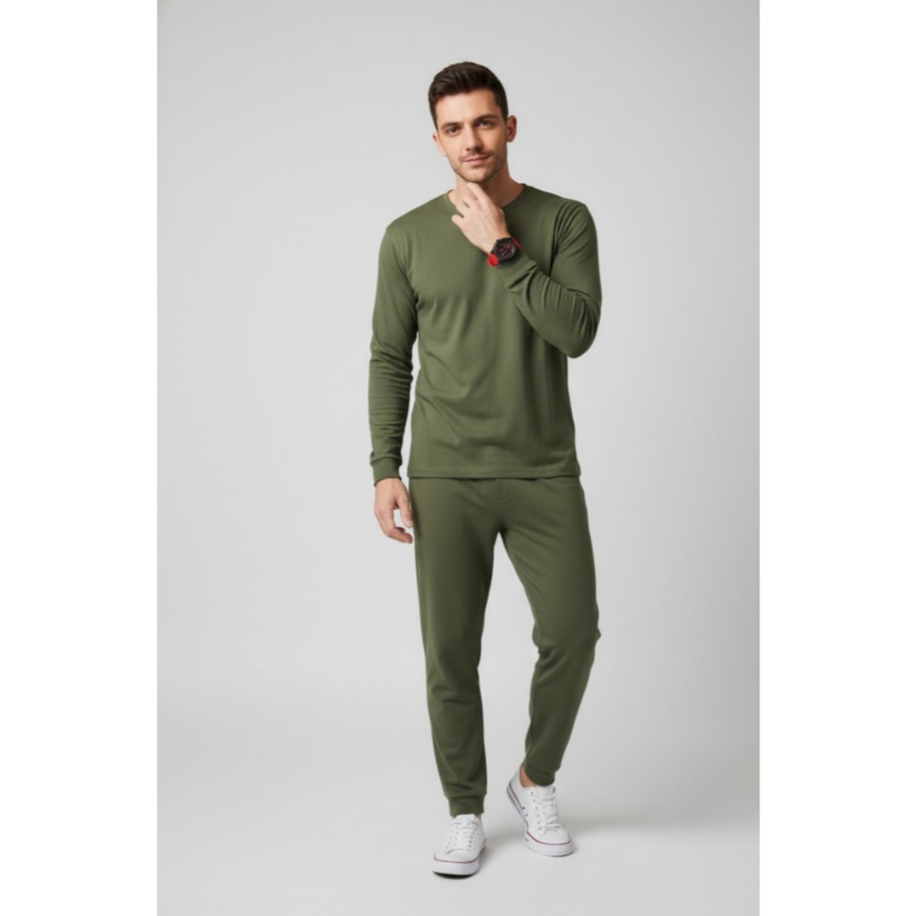 Long John Pakaian Dalam Winter Pria Wanita Thermal Underwear Long John Musim Dingin