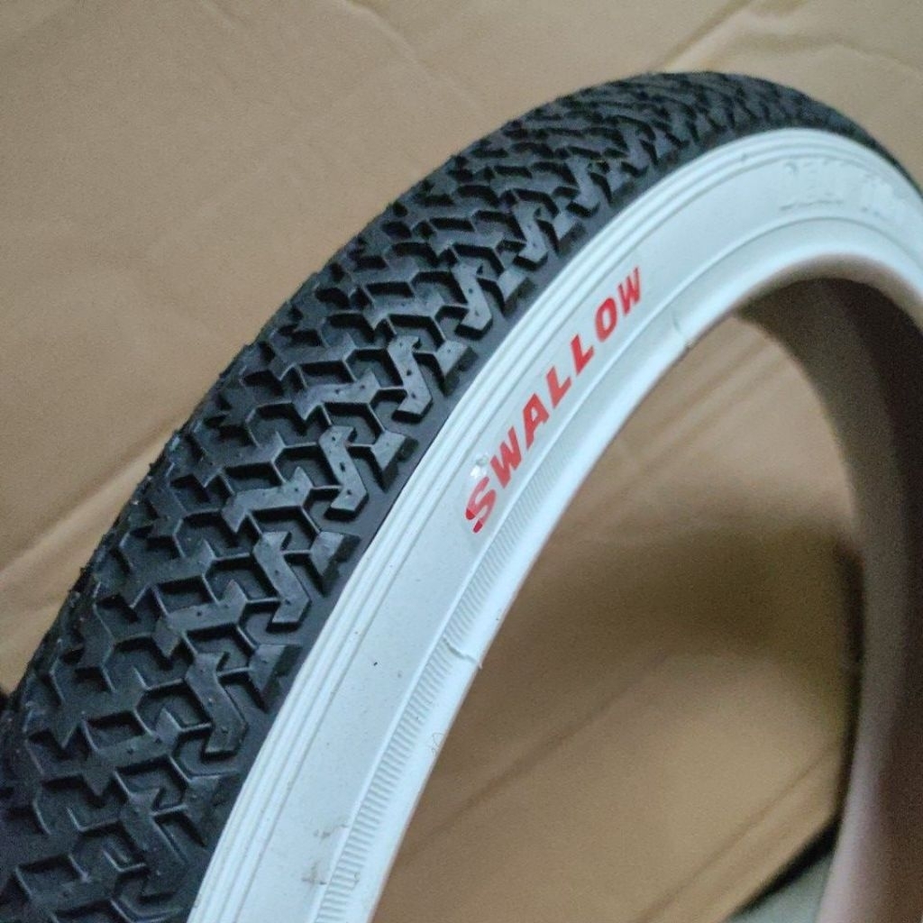 ban luar sepeda 20 x 1.75 swallow list putih ban sepeda lipat bmx minion minivelo