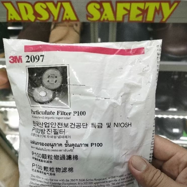 3M 2097 P100 FILTER MASKER PARTICULATE 2097CN