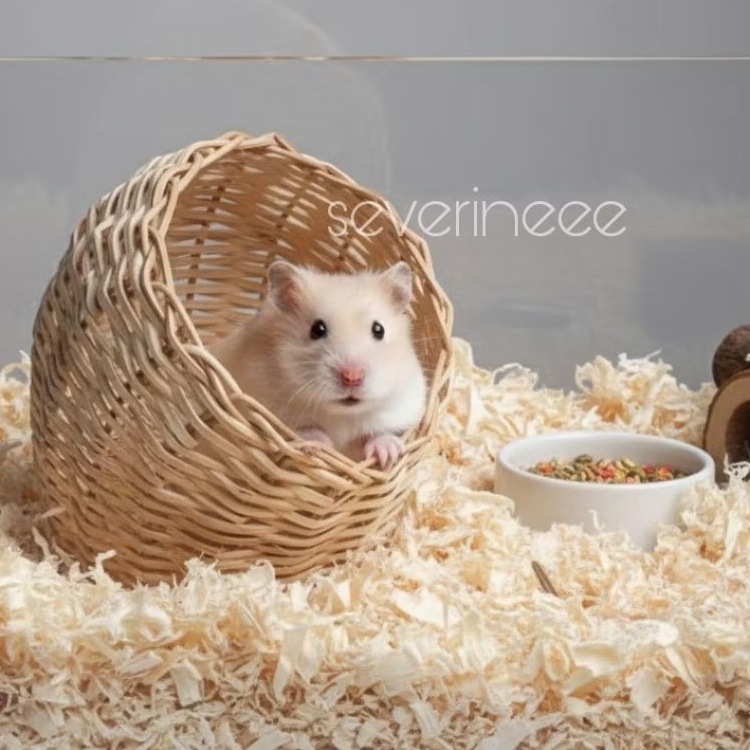 Rumah hamster hideout rotan Sarang Hamster | Rattan Rotan hamster hideout | hamster rumah rumahan ro