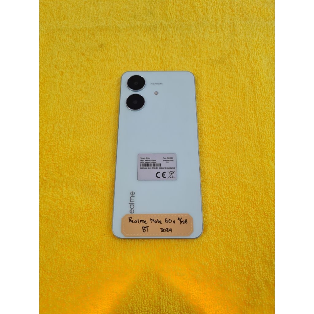 Realme Note 60x 4/128 Second Garansi Resmi