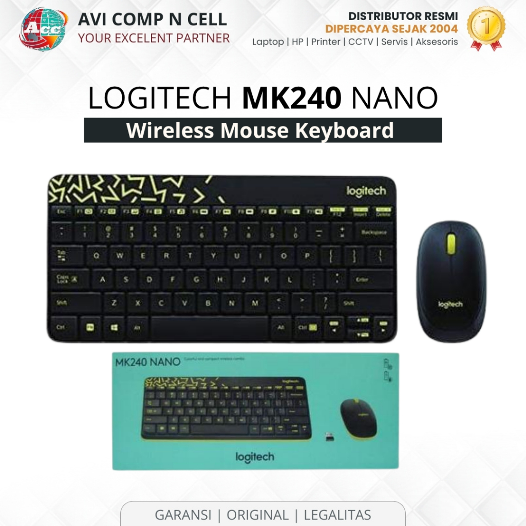 LOGITECH MK240 NANO wireless mouse keyboard