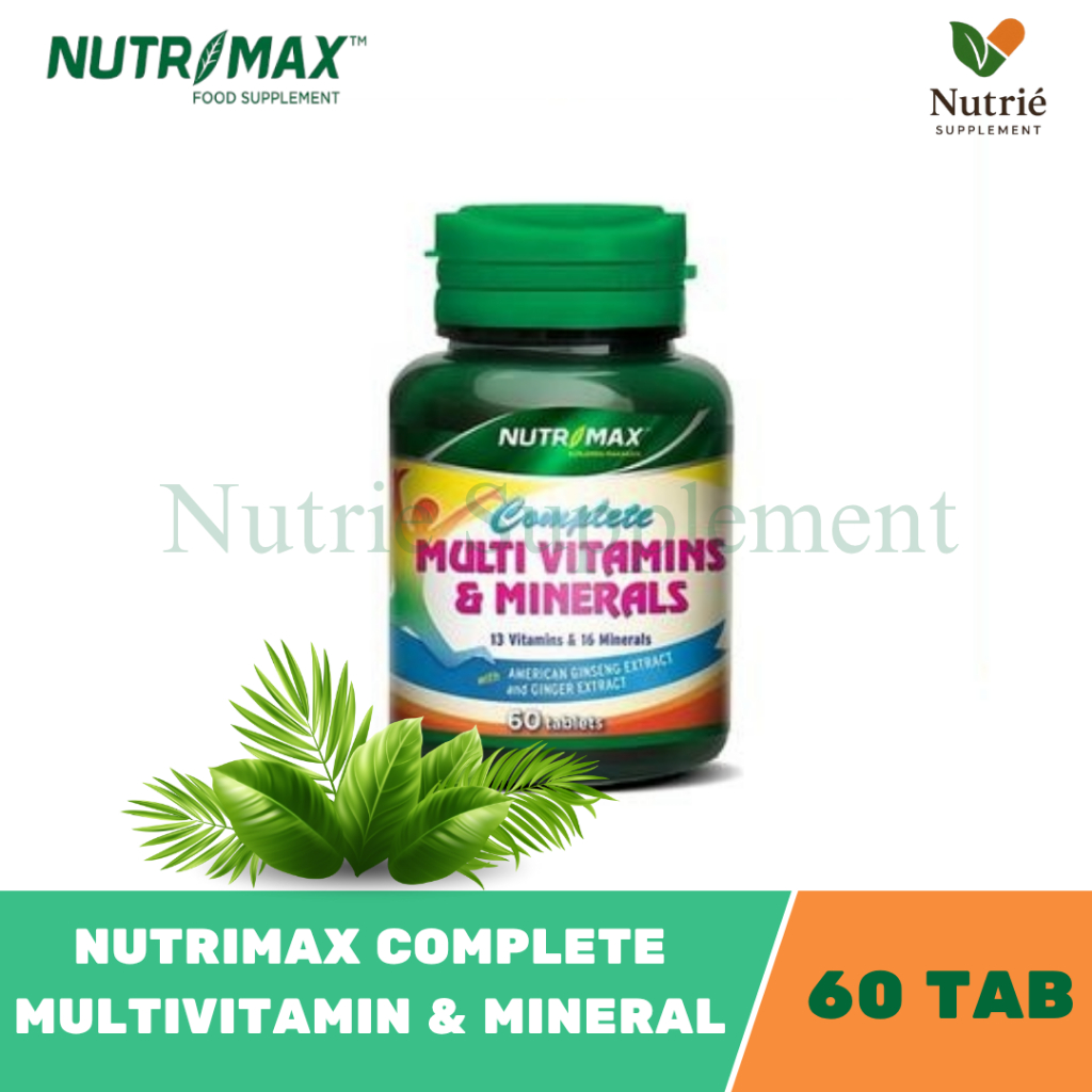 NUTRIMAX COMPLETE MULTIVITAMIN & MINERALS 60 TABLET