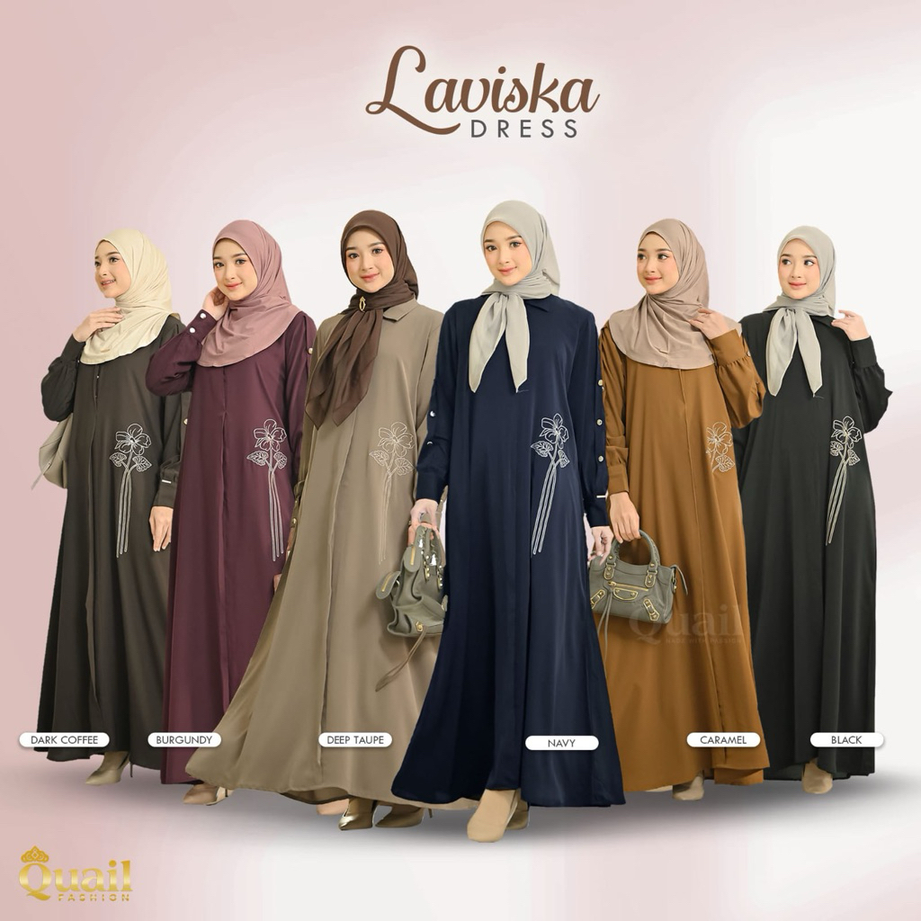 Quail Hijab LAVISKA DRESS ORI QUAIL