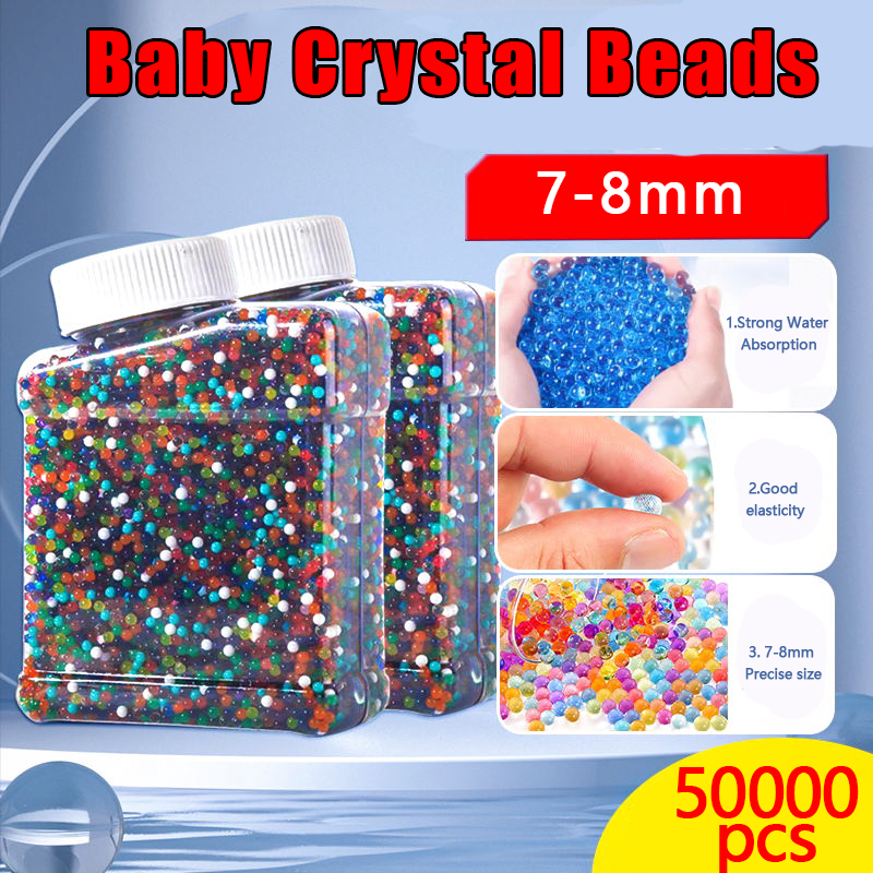50000Pcs Hydrogel Media Tanam Hidrogel Bola Air Kristal Pengganti Tanah Tanaman Hias