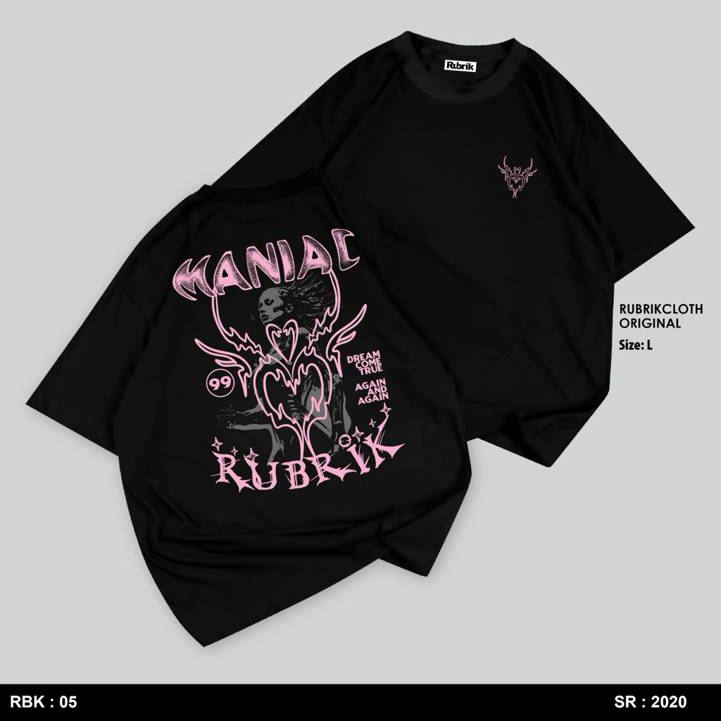 RUBRIK - Kaos Distro Premium / Baju Kaos Distro Pria Wanita / T Shirt Distro 100% Cotton 24s Unisex-
