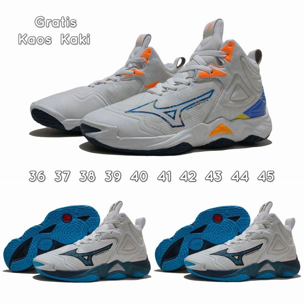 Mizuno Momentum 3 Mid  Sepatu Mizuno Wave Thunderblade 2 - Mizuno Wave Momentum - Sepatu Voli Mizuno
