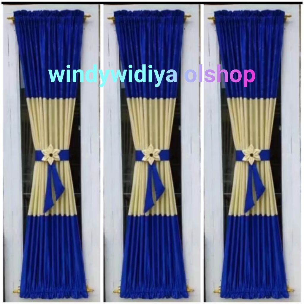 gorden ikat pita kupu kupu jendela minimalis mewah