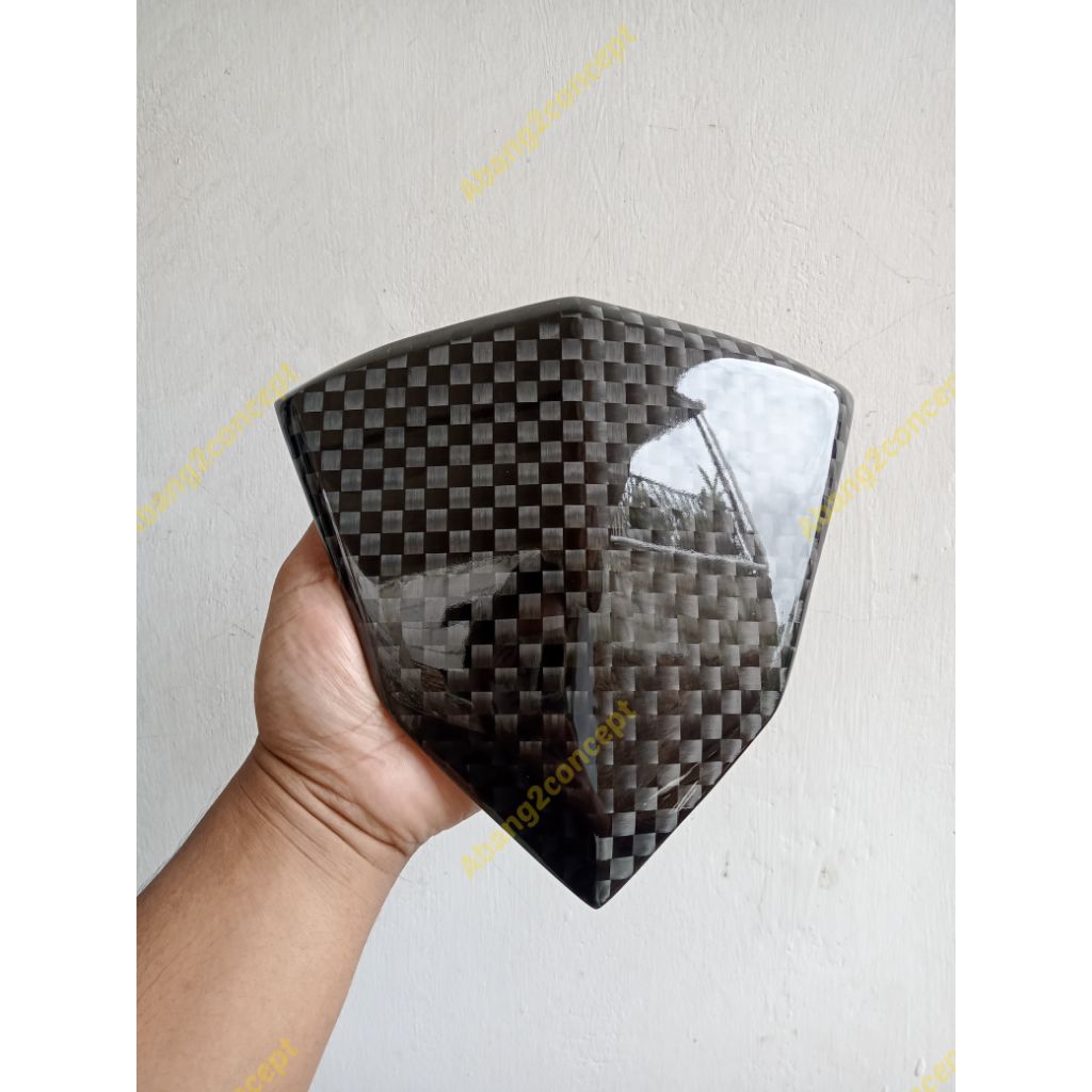 ORIGINAL CARBON KEVLAR VISOR VARIO LED OLD 125 150 MOTIF SPREADTOW