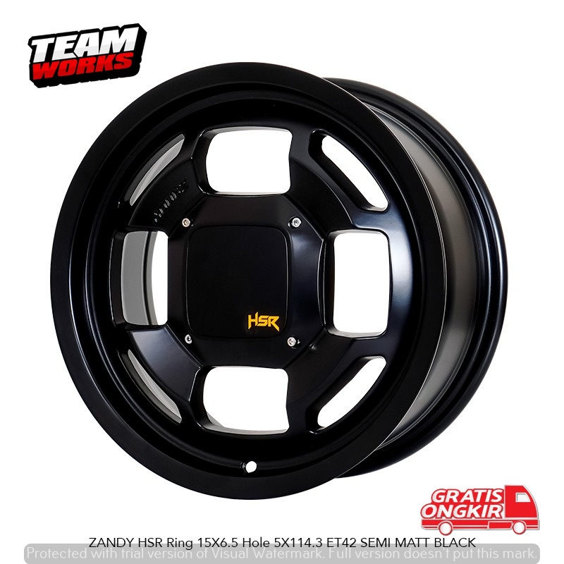 VELG MOBIL RACING RING 15 BUAT MOBIL TERIOS XPANDER KUDA PELAK RING 15 LEBAR 65 ET42 MATT BLACK