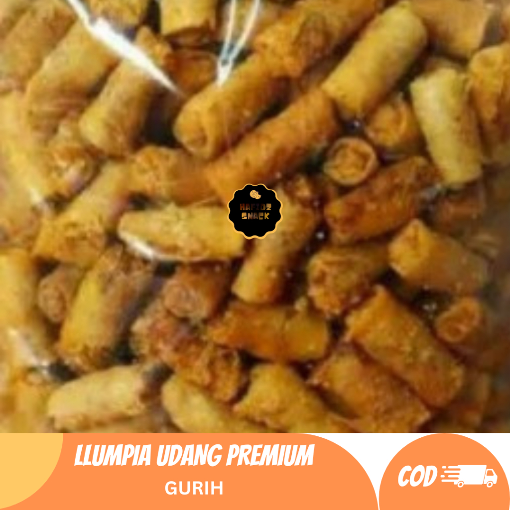 Lumpia Udang Kering Gurih Renyah Snack Isi Udang