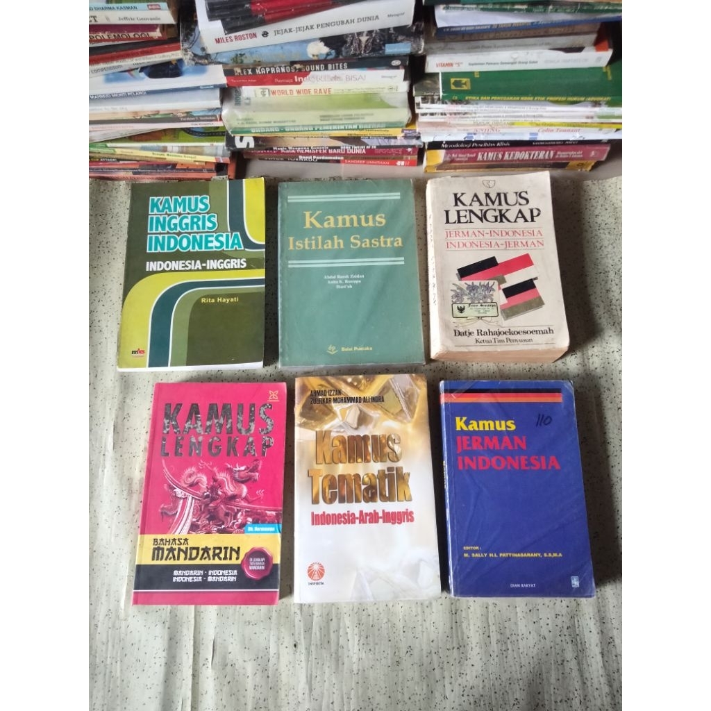 Buku Bahasa - Kamus, KAMUS INGGRIS INDONESIA, KAMUS SASTRA, LENGKAP JERMAN-INDONESIA, MANDARIN, TEMA