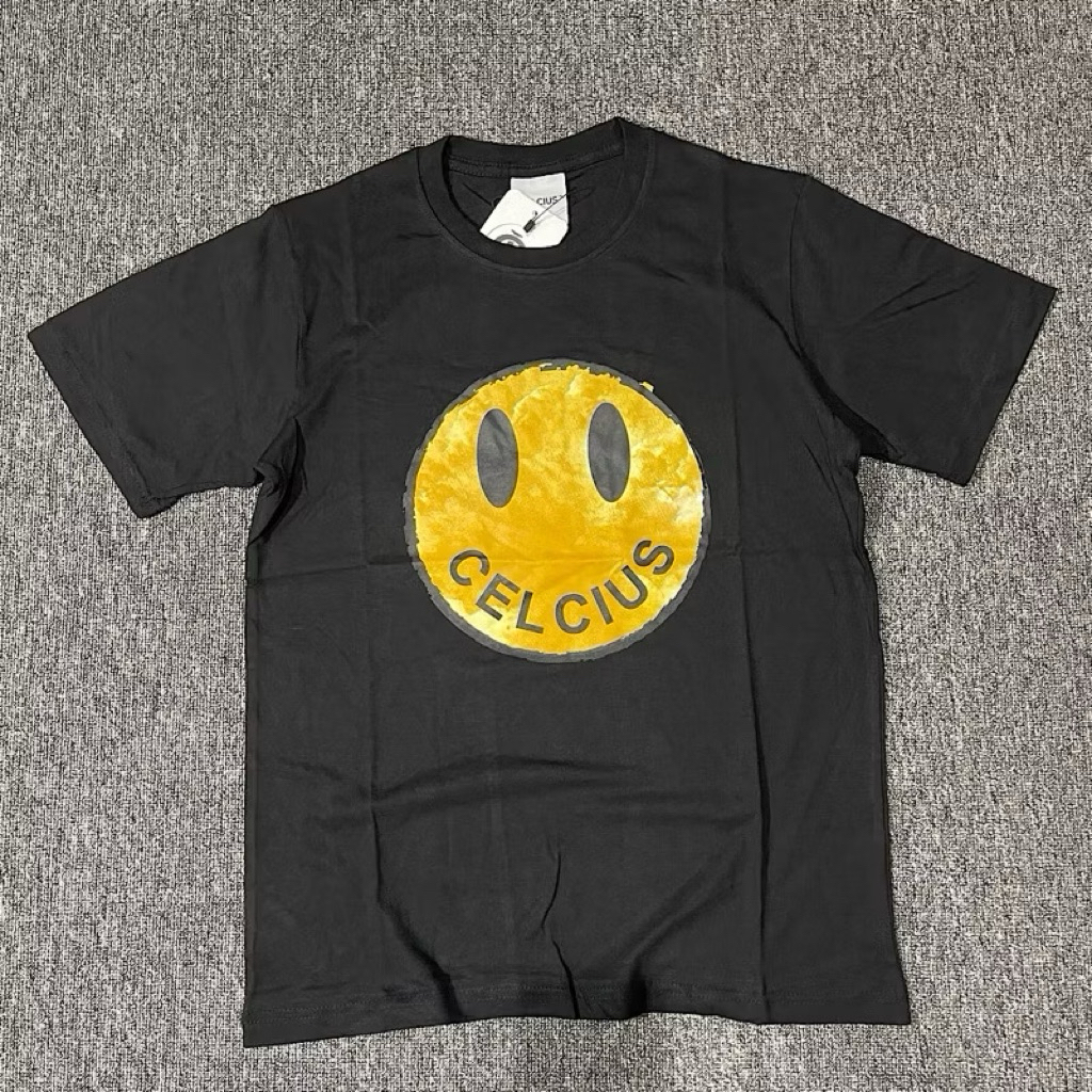 Celcius Tshirt Black Smile Kaos Pria Wanita