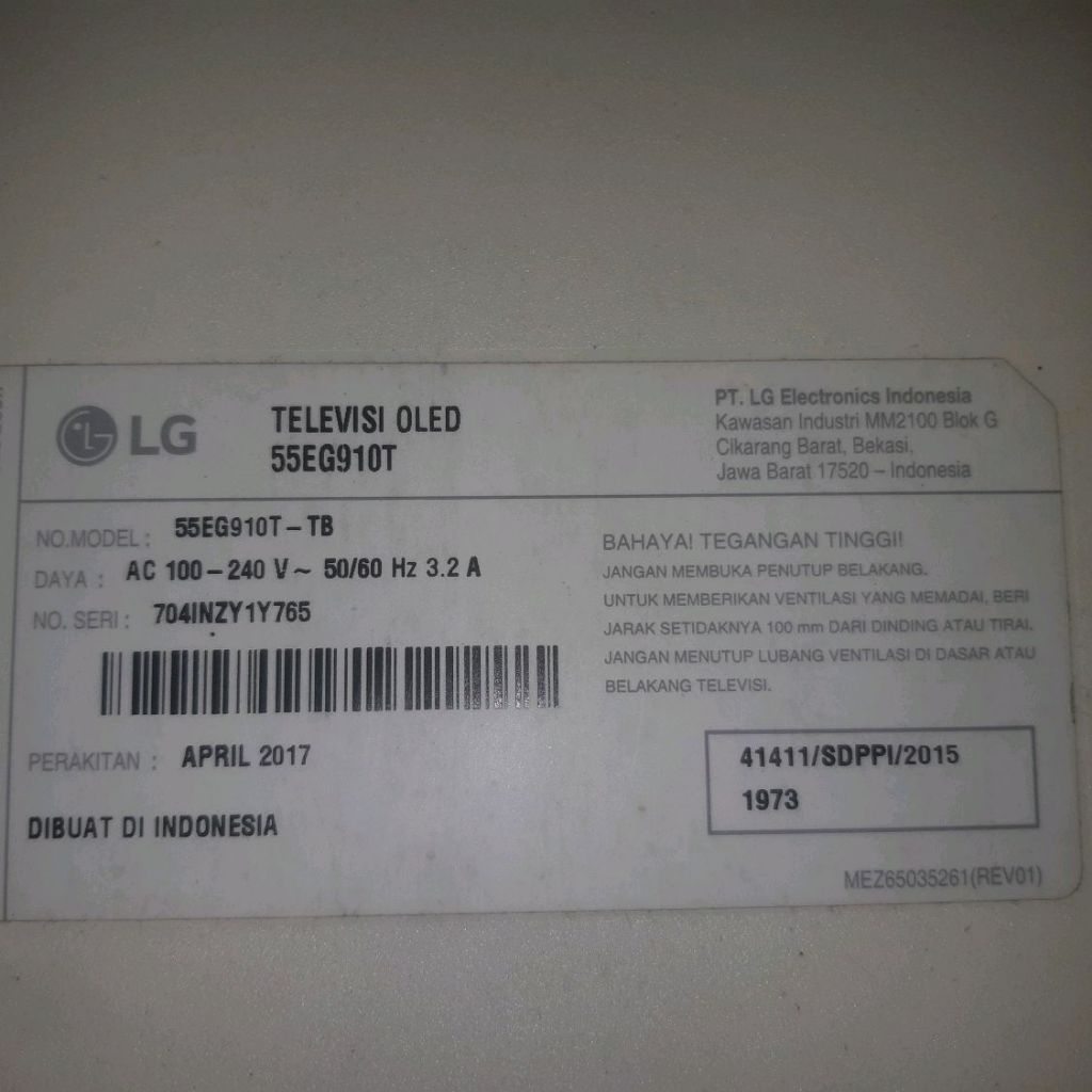 Modul TV LG OLED 1 SETT