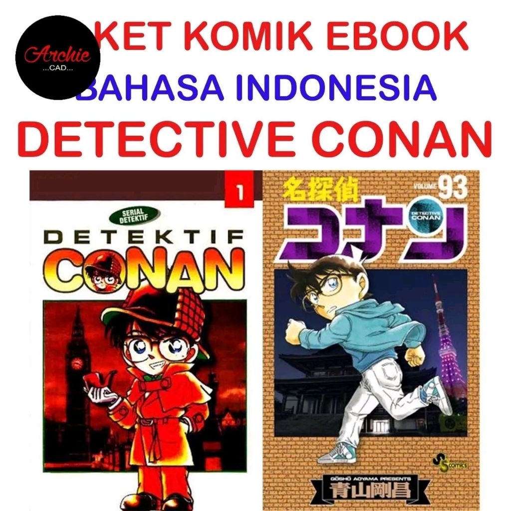 KOMIK DETECTIVE CONAN VOL 1-106 ON GOING INDONESIA FULLSET LENGKAP