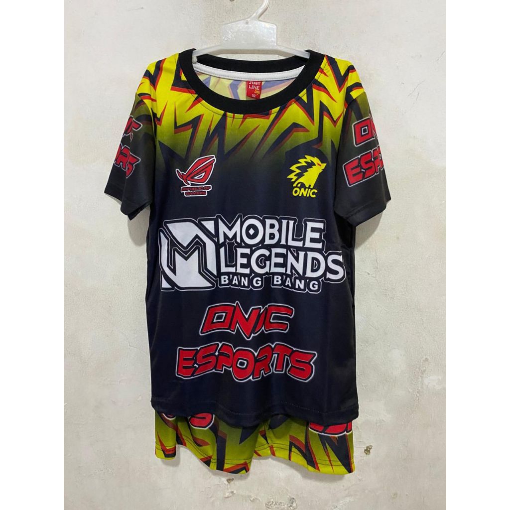 Setelan baju anak game gaming fullprinting Mobile Legend ML Onic