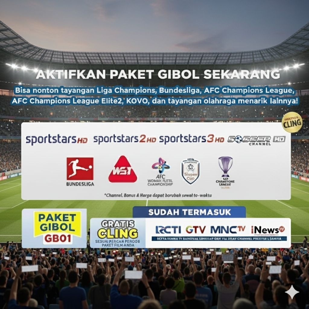 K Vision paket Gibol gila bola