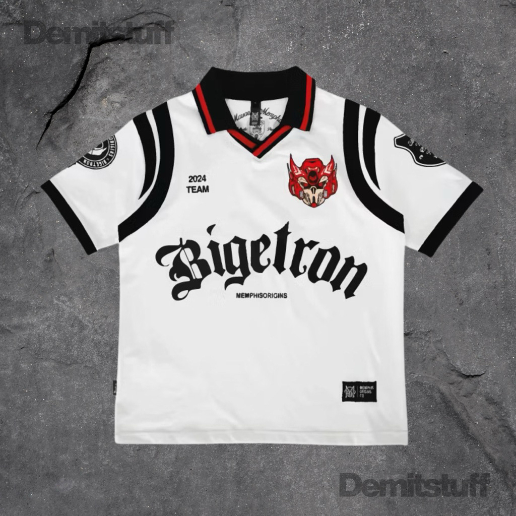 BTR X MEMPHIS ORIGINS vol. 02 - The Villains Rugby Tee - WHITE New Original (Size XXL)