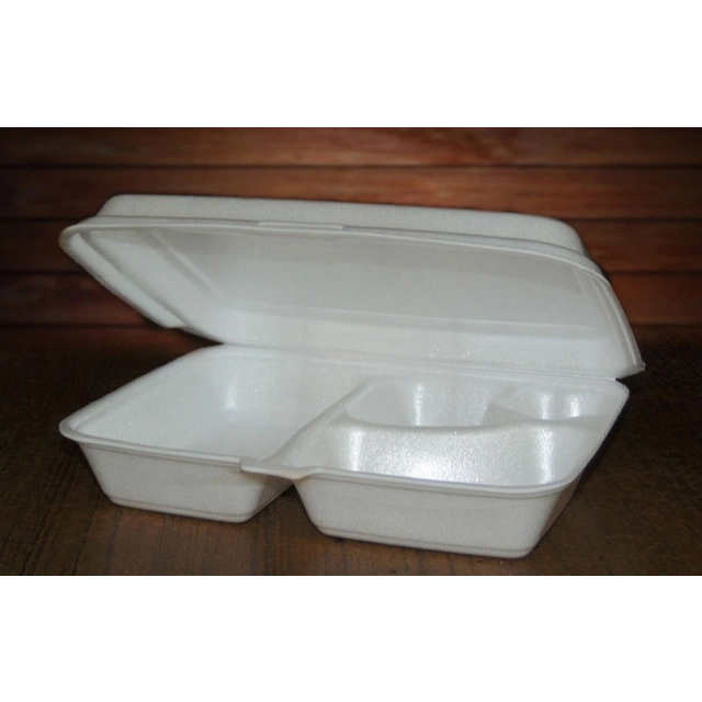 [10 pcs]  Styrofoam Lunch Box 4 Sekat || Kotak Makan Styrofoam Sekat 4