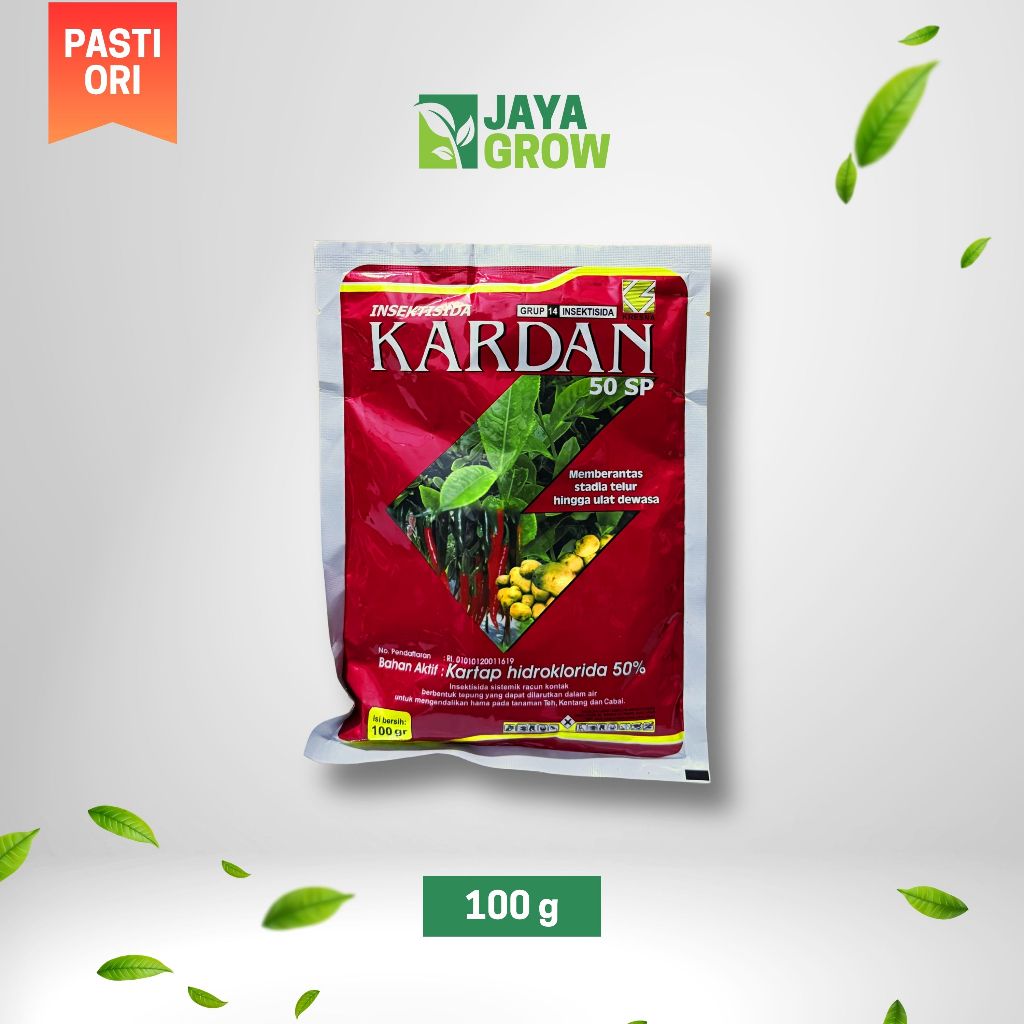 Kardan 50 SP Insektisida | Insektisida Sistemik | Pembasmi Ulat & Hama | 100 gr