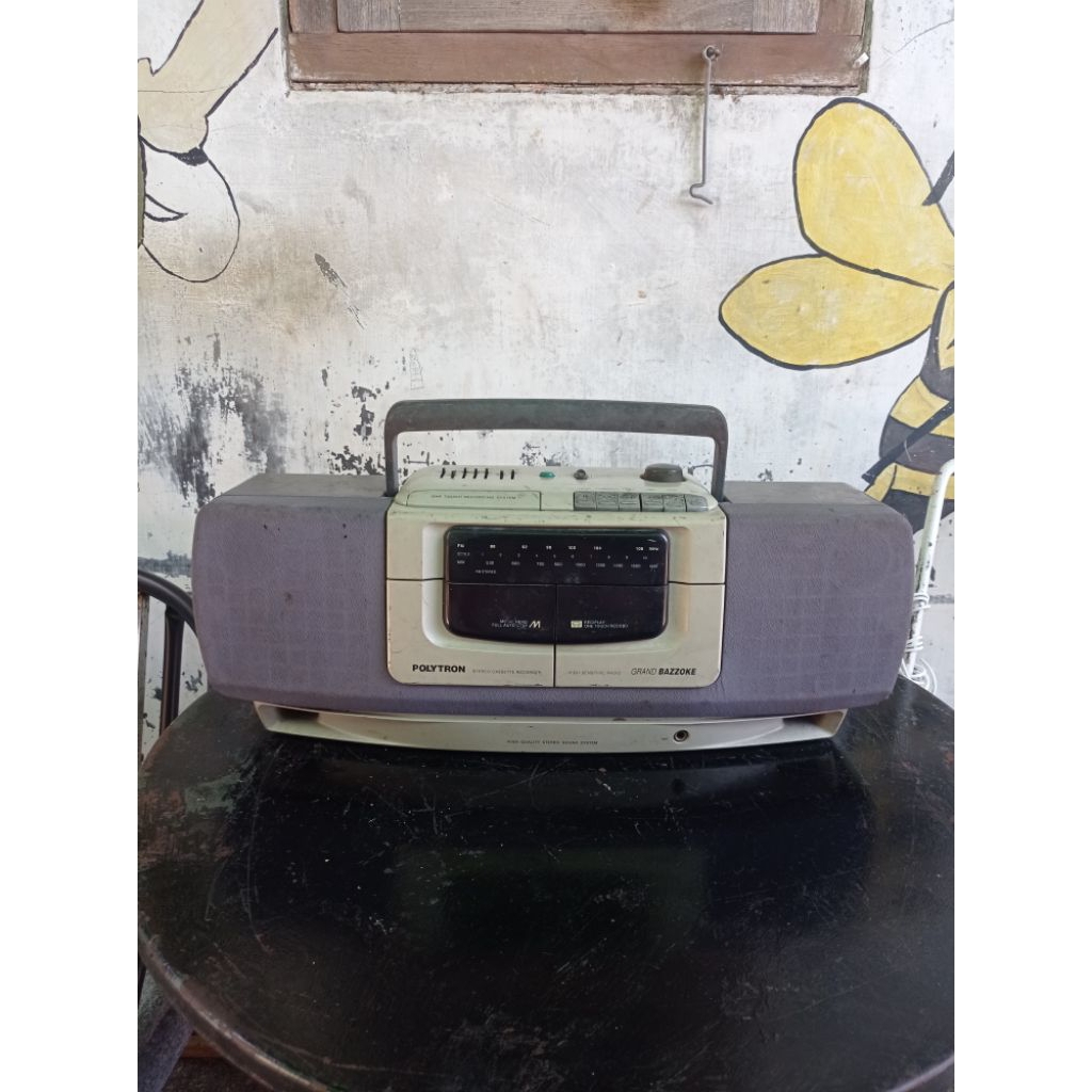 Tape Radio Polytron GRAND BAZZOKE,Tape Compo Polytron Jadul,Radio Tape Polytron Murah