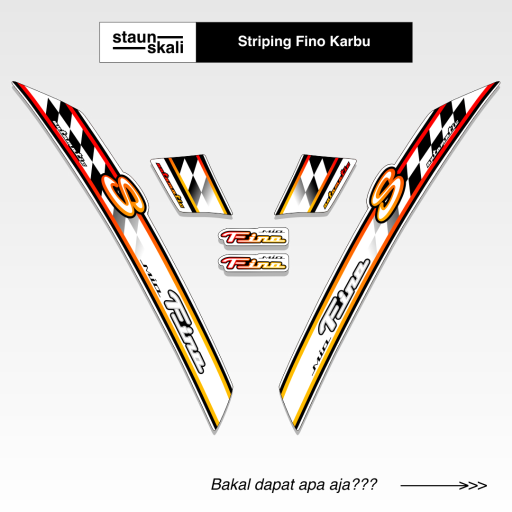 Striping Fino Karbu Variasi (34) Full Body Original