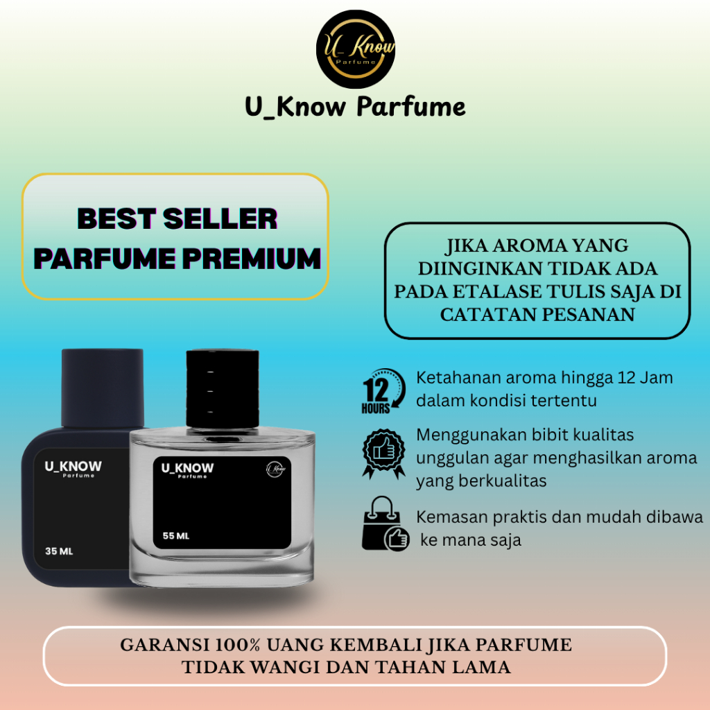 U_Know Parfume - Best Seller Parfume Premium - Kualitas Terbaik Tahan Lama