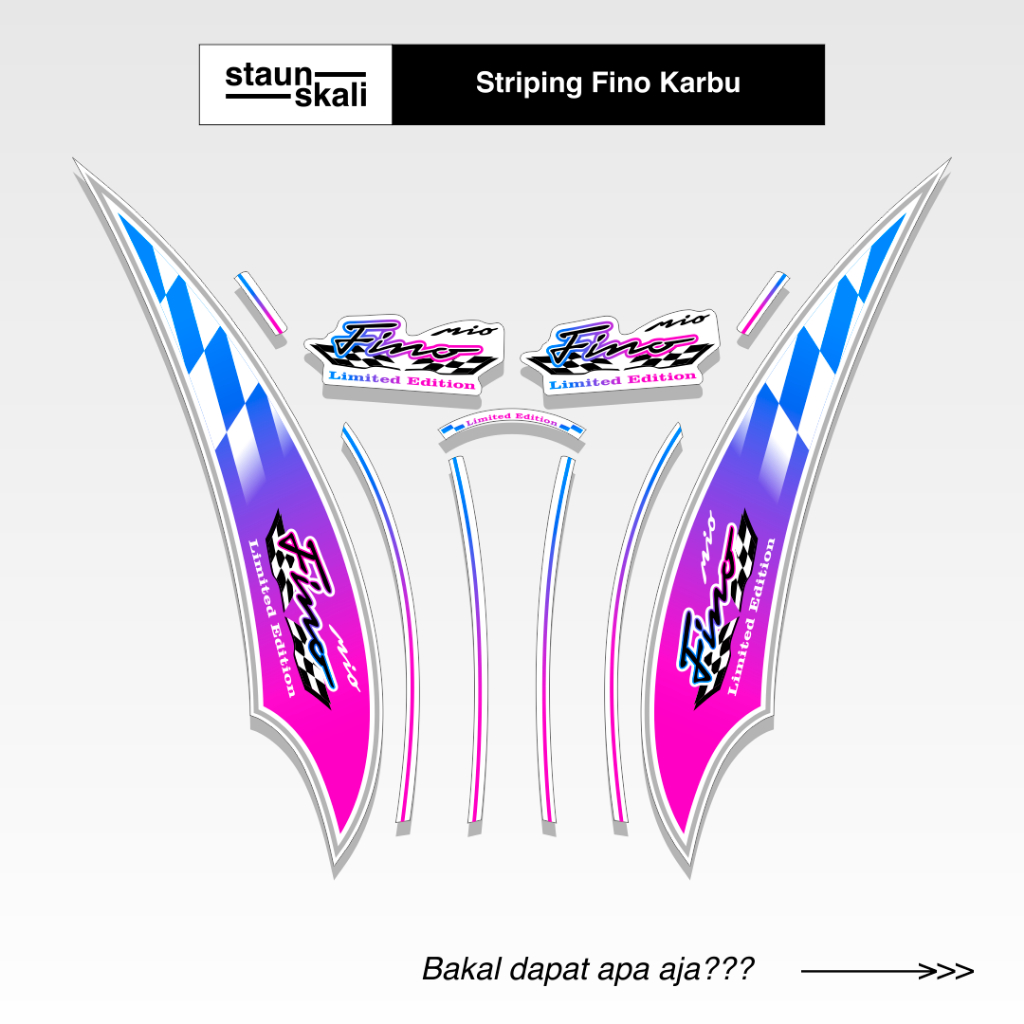 Striping Fino Karbu Variasi (39) Full Body Original
